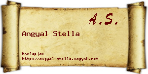 Angyal Stella névjegykártya